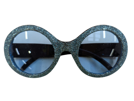 Lunettes disco scintillantes turquoise