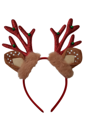 Luxe rendier kerst oortjes diadeem