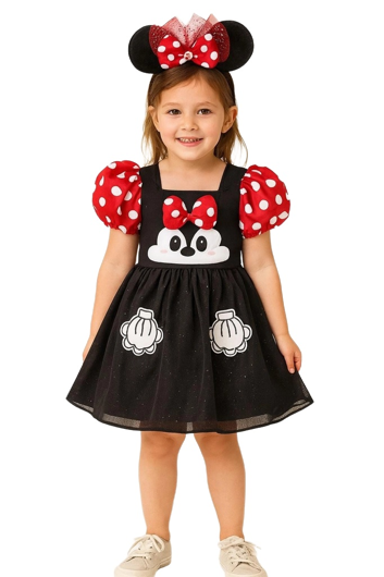 Luxe schattige minnie jurk voor meisjes
