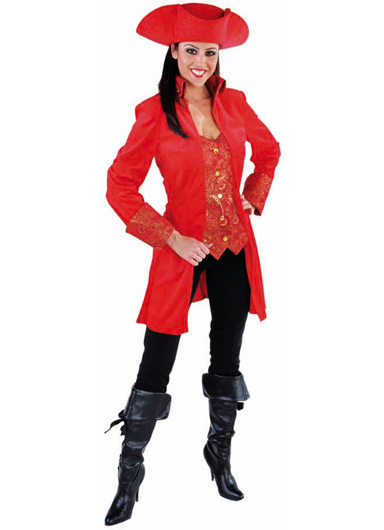 Luxe velours jas rood