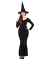 Luxe zwarte magie halloween jurk Ouija