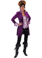 Luxueux veste en velours violet