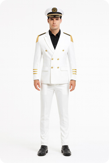 Luxury Captain men's costume