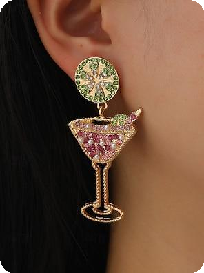 Luxury cocktail earrings Margherita
