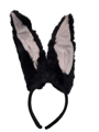 Luxury large rabbit ears black
