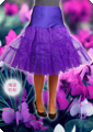 Luxury underskirt purple