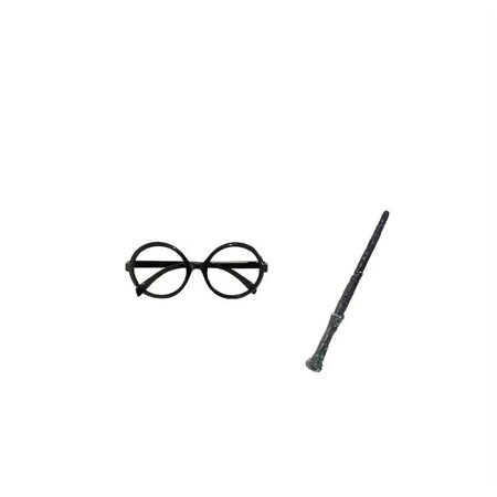 Magic wand + glasses Harry