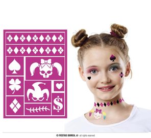 make up stencil Harley