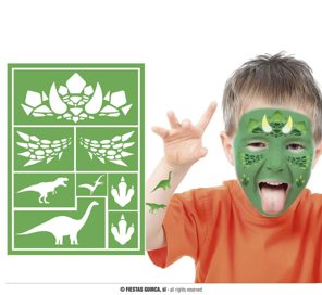 make-up stencil dino