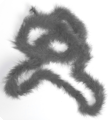 Marabou dunne boa grijs