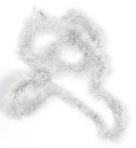 Marabou dunne boa wit
