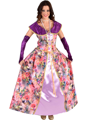 Marquise costume with roses