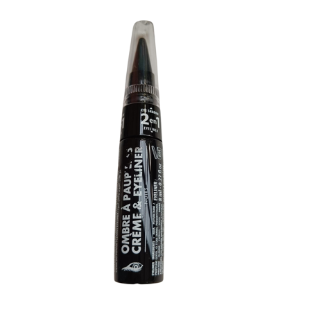Mascara et eye-liner crème noir