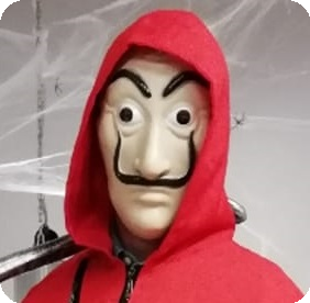 Masker Dali man met snor