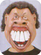 Masker met grote tanden