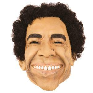 Masque homme avec coiffure afro noire