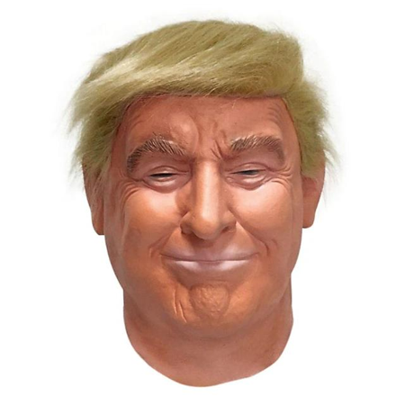Masque Trump en latex avec des cheveux