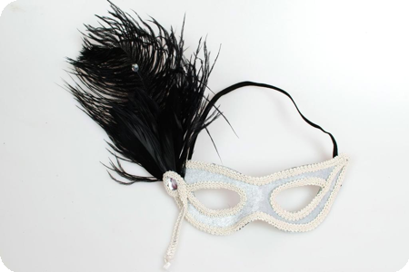 Masque vénitien blanc