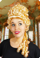 Medieval high wig blonde