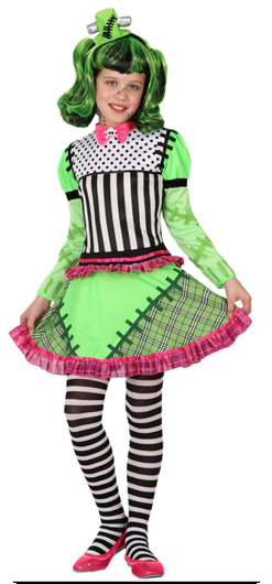 Meisje monster kostuum halloween 