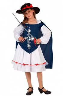 Meisjes Musketier Kostuum - Historisch Avontuur