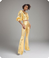 Metallic Gold Disco Party Pants