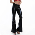 Metallic party disco broek zwart