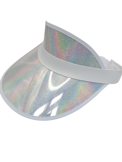 Metallic Silver Sun Visor