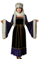 Middeleeuwse dame verkleed kostuum Margareth