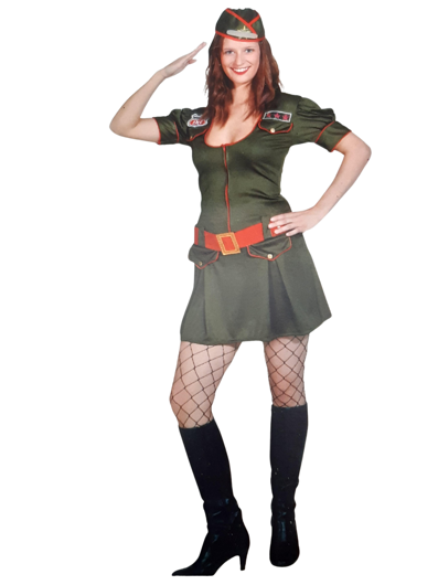 Militair leger dames jurk