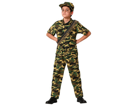Militair leger jongen verkleedpak