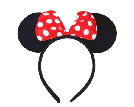 Minnie diadem with red bow with bulbs