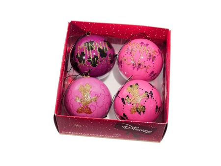 Minnie Mouse Set 4 boules de Noël