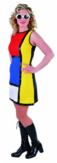 Modern Art Verkleedjurk - Dames Design