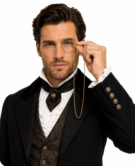 Monocle bril aan ketting