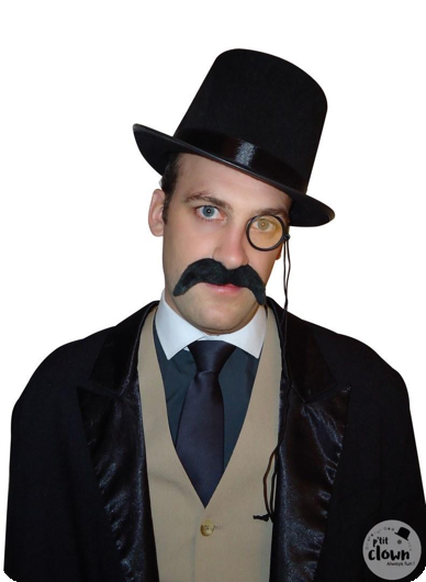 monocle zwart plastic