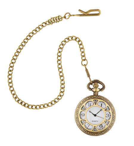Montre de poche mécanique avec chaîne