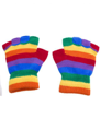 multicolor gloves without fingers
