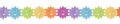 multicolor party garland with suns 18 x 18 x 360 cm