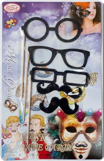 Mustaches on sticks / glasses on a stick