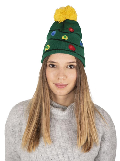 muts met lichtjes voor kerst