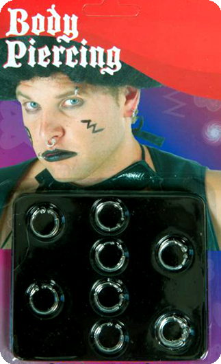 Nep Plastic Piercing set 8 stuks