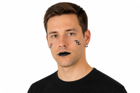Nep Plastic Piercing set 8 stuks