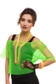 Net chemise cheveux 80 fluo vert