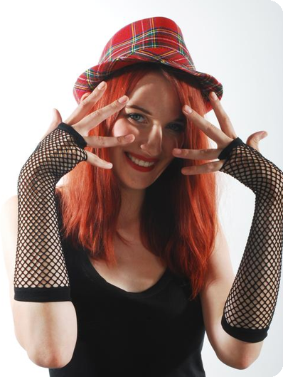 Net gloves black