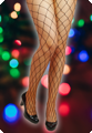 Net panty extra grote gaten zwart