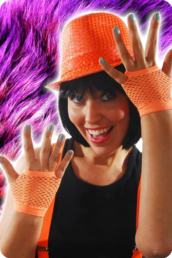 Nethandschoenen kort oranje