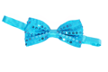 Noeud papillon pailleté turquoise