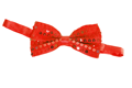Noeud papillon à paillettes rouge