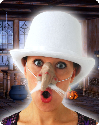 Nose magician with elastic
